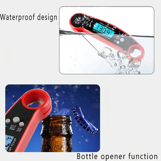 Instant Read Meat Thermometer with Backlight & Magnet