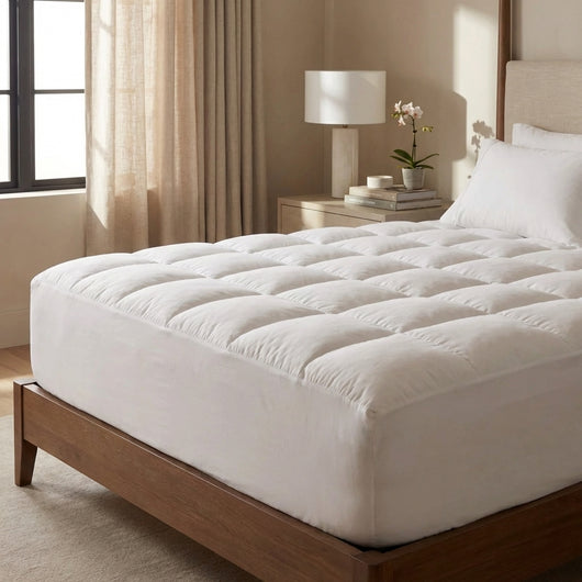 CloudNest™ Premium Quilted 1000GSM Luxury Extra Thick Mattress Topper - Breathable & Fluffy Soft