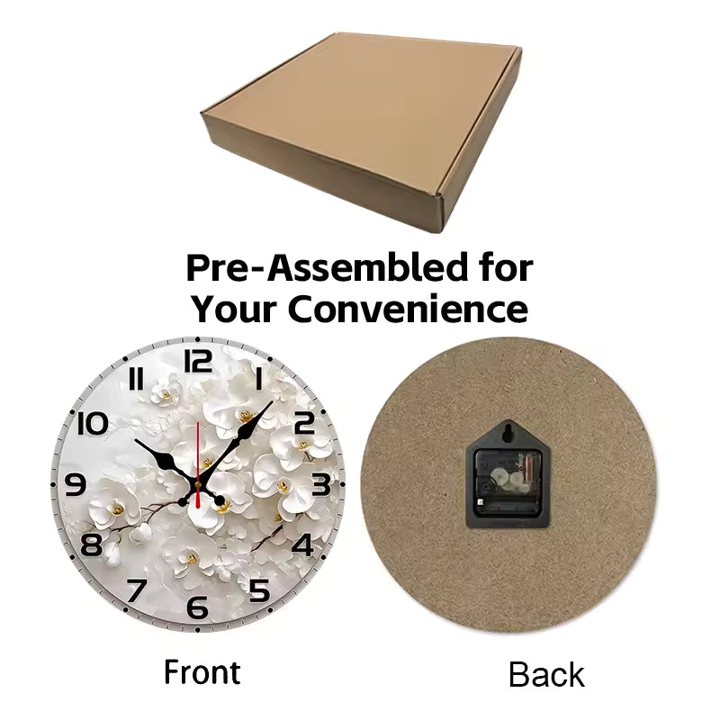 Round Silent Wall Clock