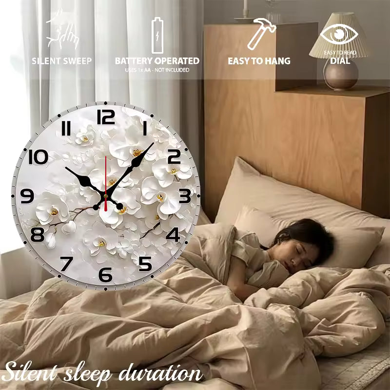 Round Silent Wall Clock