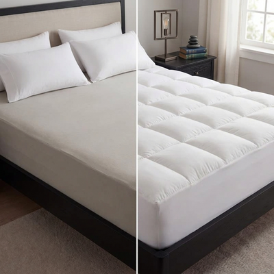 CloudNest™ Premium Quilted 1000GSM Luxury Extra Thick Mattress Topper - Breathable & Fluffy Soft