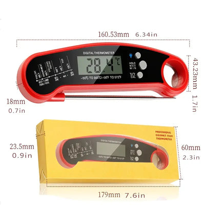 Instant Read Meat Thermometer with Backlight & Magnet