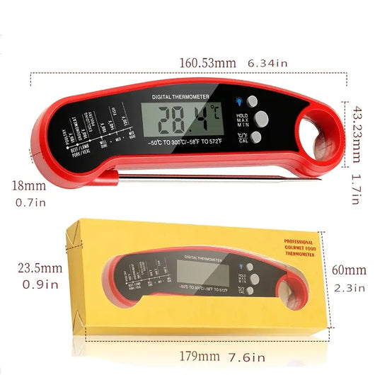 Instant Read Meat Thermometer with Backlight & Magnet