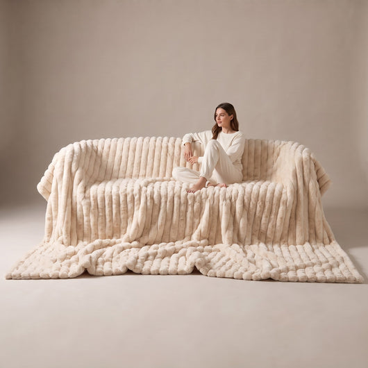 blanket covering an entire sofa