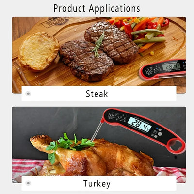 Instant Read Meat Thermometer with Backlight & Magnet